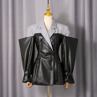 Collage suit jacket for womens